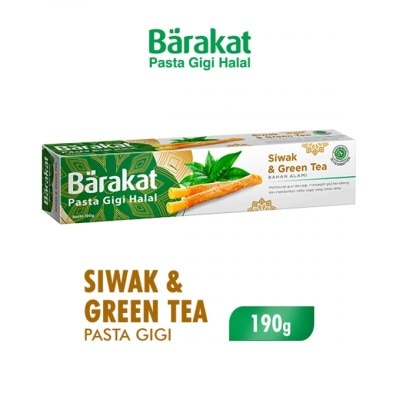 BARAKAT Barakat Pasta Gigi Siwak & Greentea Tube 190g