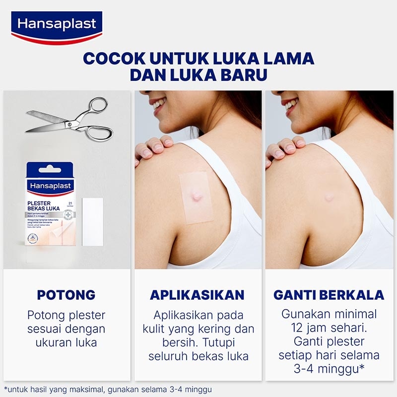 Hansaplast Plester Bekas Luka Regular 21'S