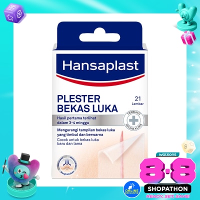 HANSAPLAST - Plester Bekas Luka isi 21 P3K Plester Bening image