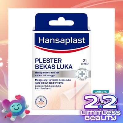 HANSAPLAST Plester Bekas Luka isi 21 P3K Plester Bening