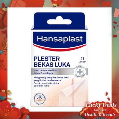 HANSAPLAST Plester Bekas Luka isi 21 P3K Plester Bening