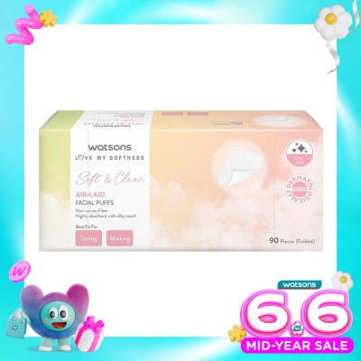 WATSONS COLLECTION - Air-Laid Facial Puffs 90'S