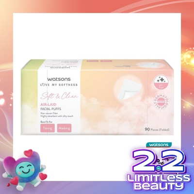 WATSONS Watsons Air-Laid Facial Puffs 90'S
