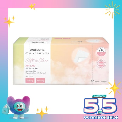 WATSONS - Watsons Air-Laid Facial Puffs 90'S