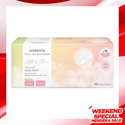 WATSONS Watsons Air-Laid Facial Puffs 90'S