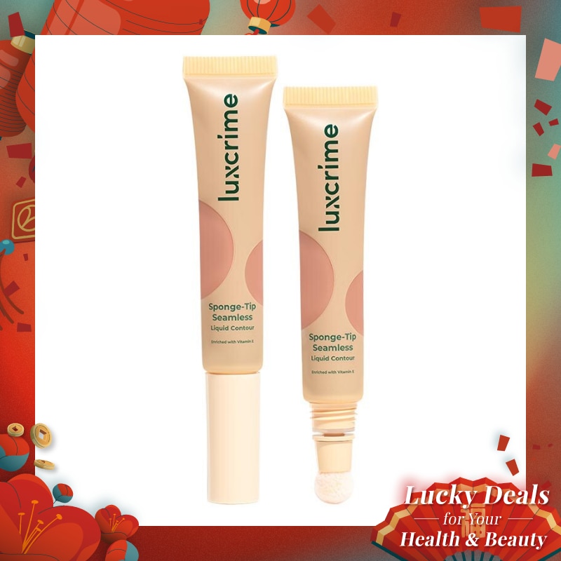 LUXCRIME Luxcrime Sponge-Tip Seamless Liquid Contour Hot Coco 9g