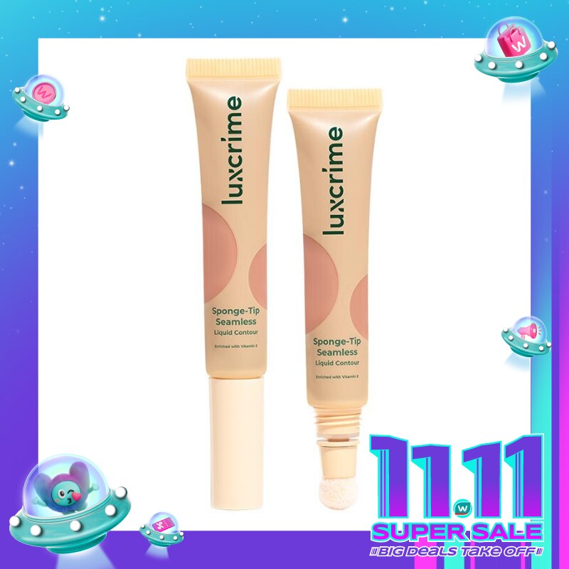 Luxcrime Sponge-Tip Seamless Liquid Contour Hot Coco 9g