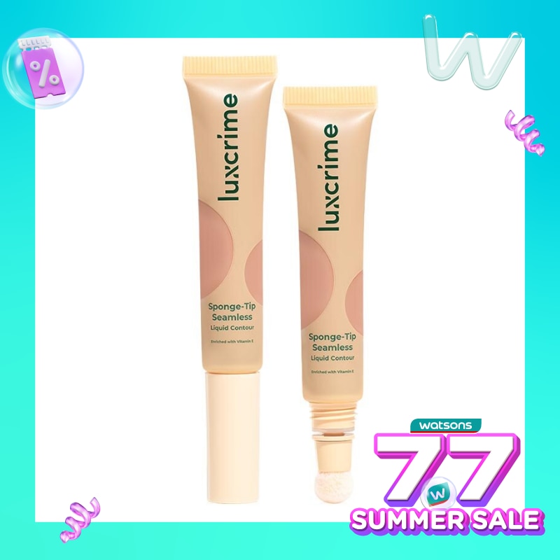 LUXCRIME Luxcrime Sponge-Tip Seamless Liquid Contour Hazelnut 9g