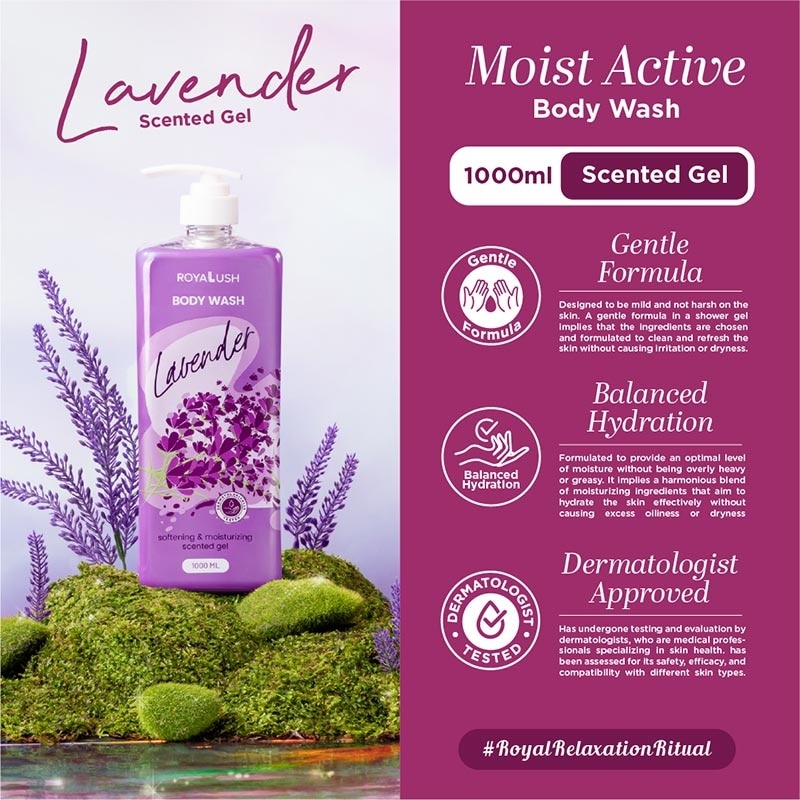 Royalush Body Wash - Lavender 1000ml