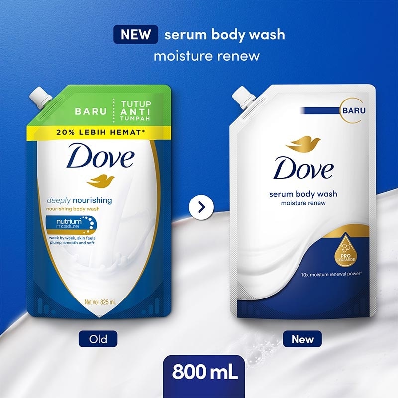 Dove Body Wash Deeply Nourish Pouch 825ml