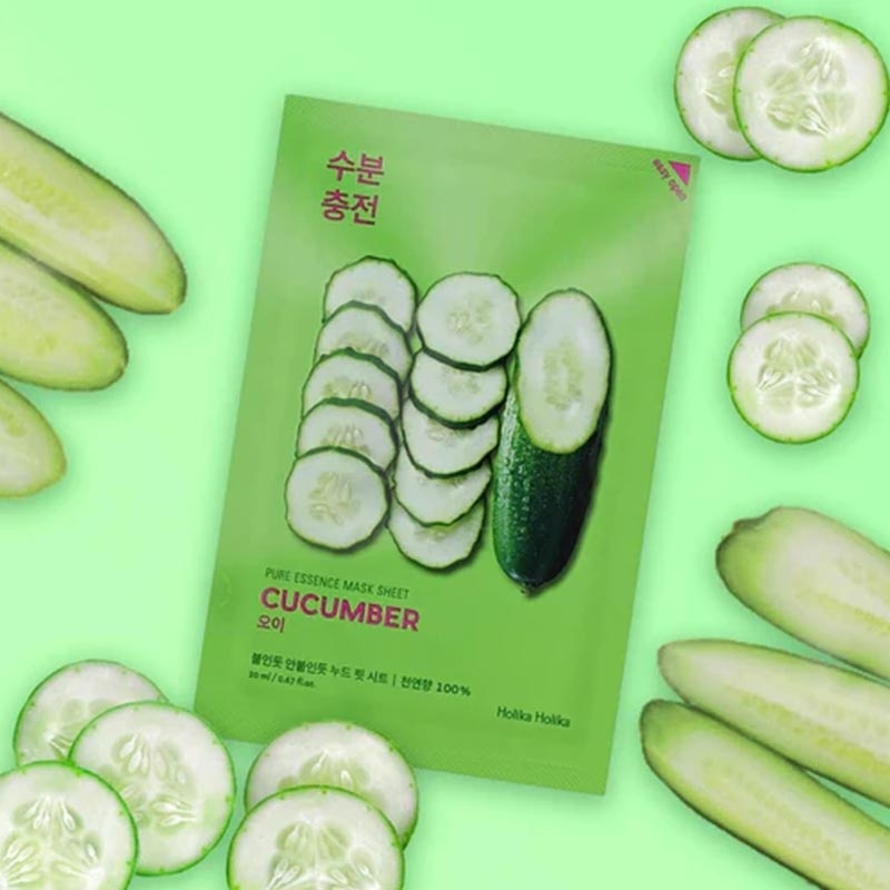 HOLIKA PURE ESSENCE MASK/S CUCUMBER 23ML