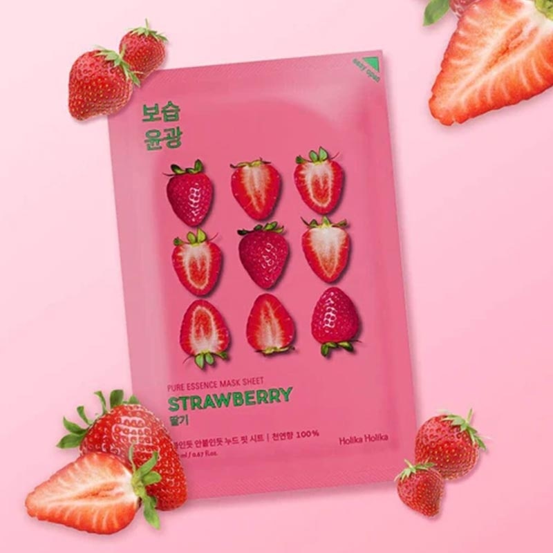 HOLIKA PURE ESSENCE MASK/S STRBERRY 23ML image