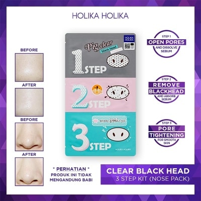 HOLIKA HOLIKA HOLIKA PIG-NOSE CLR B/H 3 STEP KIT 7GR