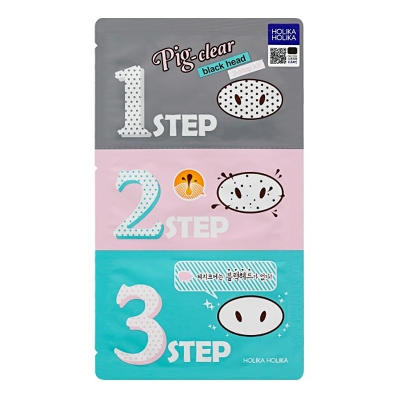 HOLIKA PIG-NOSE CLR B/H 3 STEP KIT 7GR