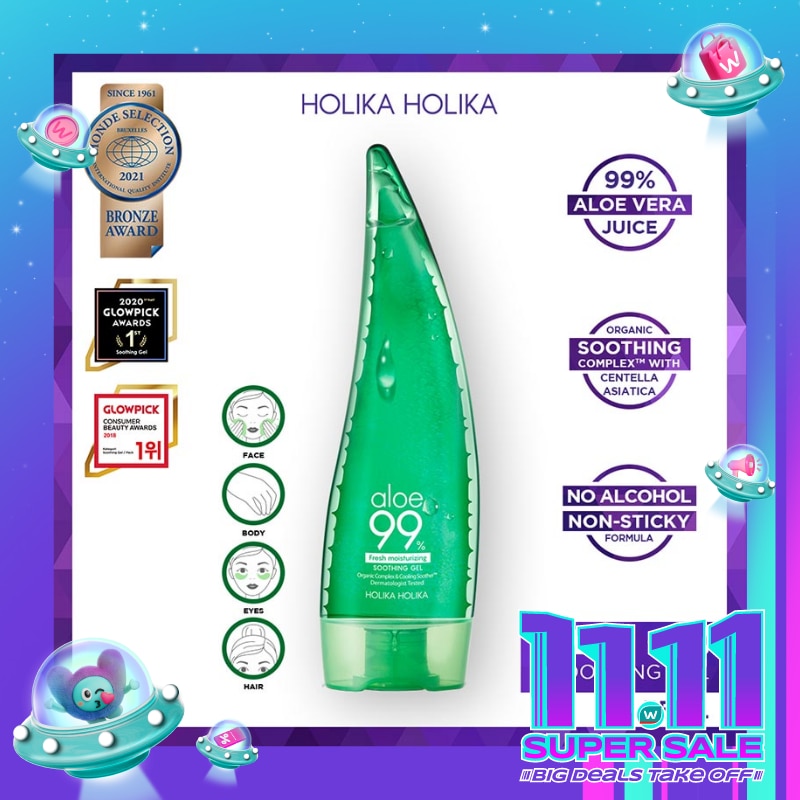 Holika Holika Aloe 99% Soothing Gel (fresh Moisturizing) 55ml