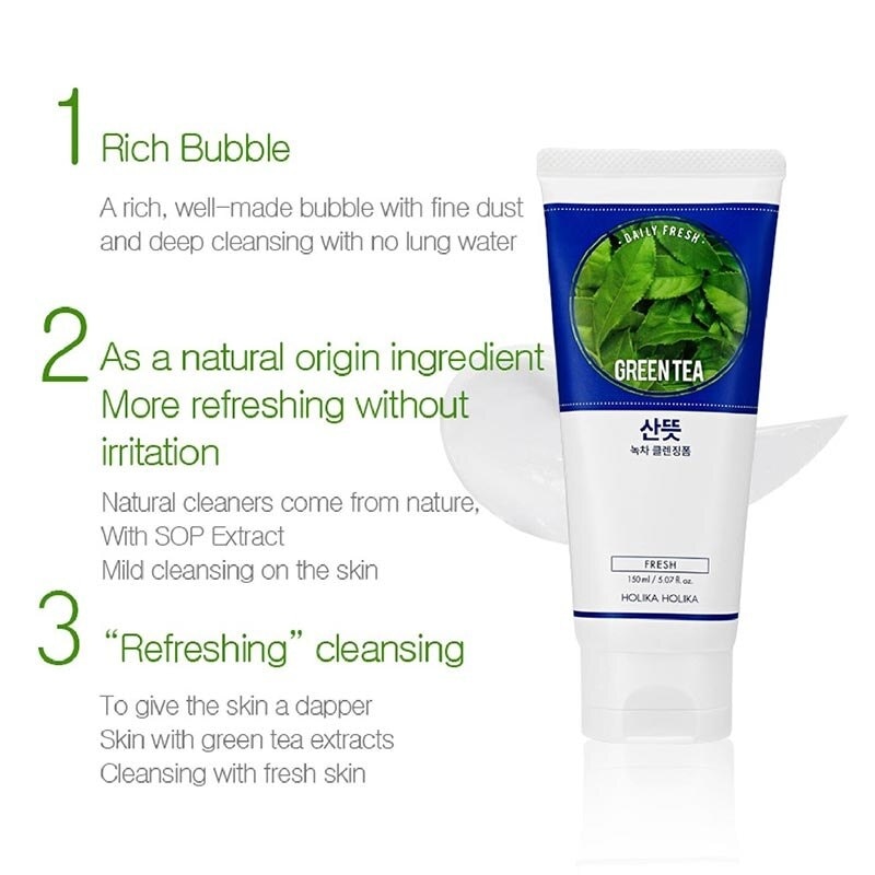 Holika Holika Daily Fresh Green Tea Cleansing Foam 150ml