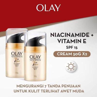 OLAY 7in1 Day Cream Moisturizer Niacinamide Skincare Antiaging 50g X 2 image