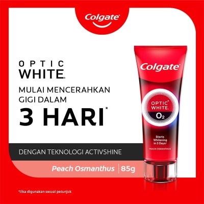 COLGATE - Colgate Optic White O2 85g Peach Osmanthus - Pasta Gigi Pemutih