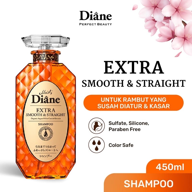 Moist Diane Shampoo Extra Smooth & Straight 450ml image