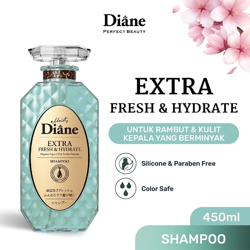 Moist Diane Shampoo Extra Fresh & Hydrate 450ml image