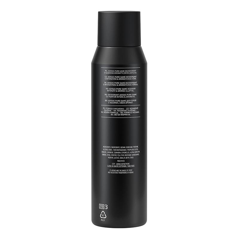 ADIDAS DEO SPRAY PURE GAME 150ML