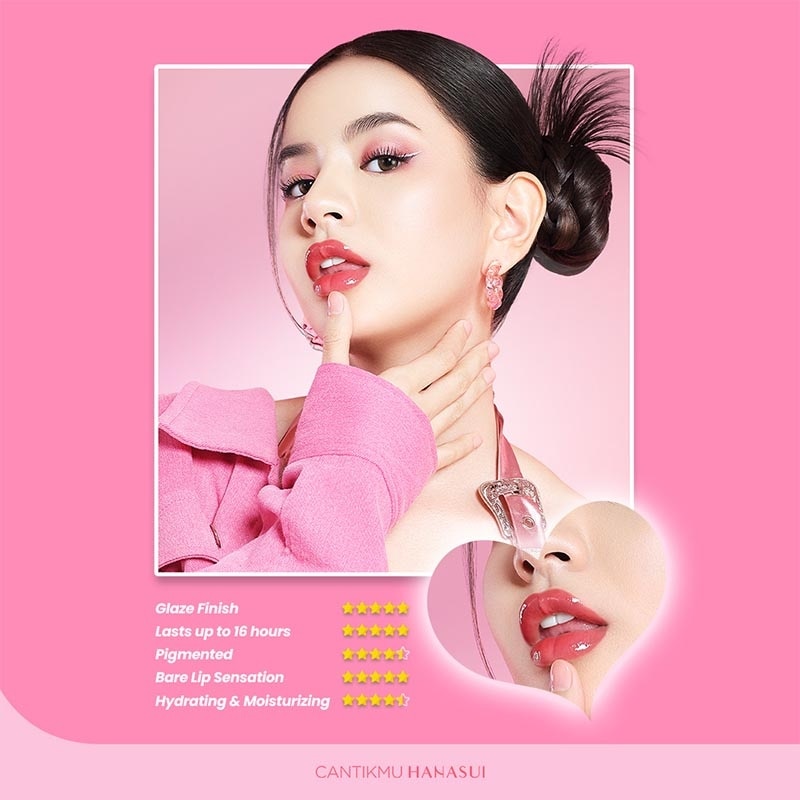 HANASUI GLAZE LIP STAIN STAY COOL #06