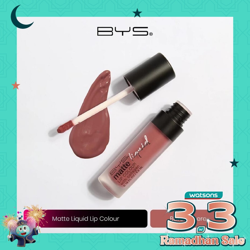 BYS Matte Liquid Lip Colour M01 Barely There 5.6ml