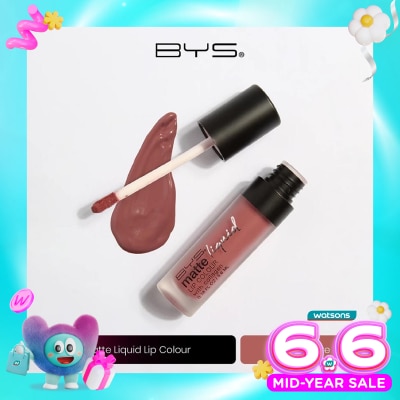 BYS - BYS Matte Liquid Lip Colour M01 Barely There 5.6ml