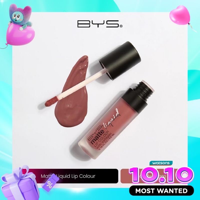 BYS Matte Liquid Lip Colour M01 Barely There 5.6ml image