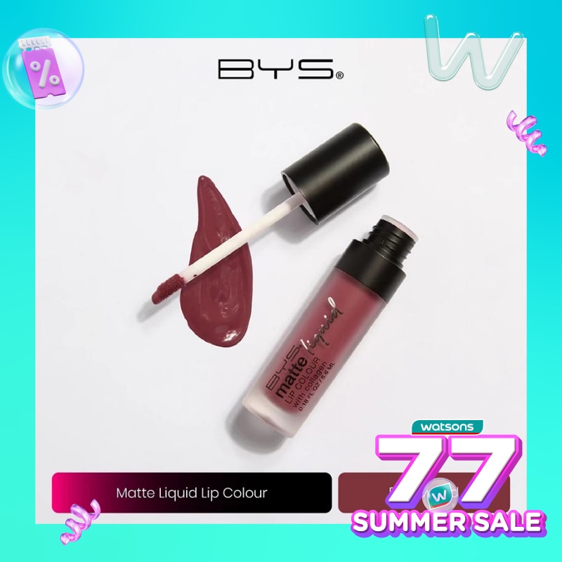 BYS Matte Liquid Lip Colour M06 Rosewood 5.6ml