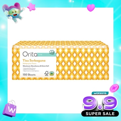 ORITA - ORITA MLTPRPS TISUE MFOLD 150S image