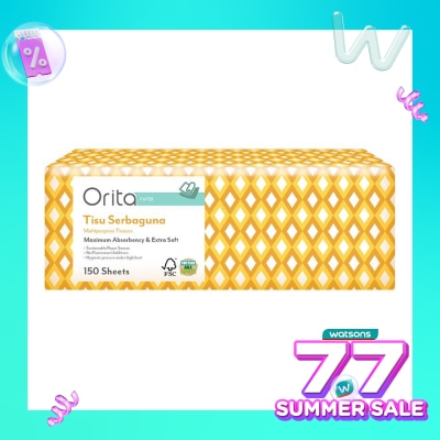 ORITA Orita Multipurpose Tisue M-Fold 150's