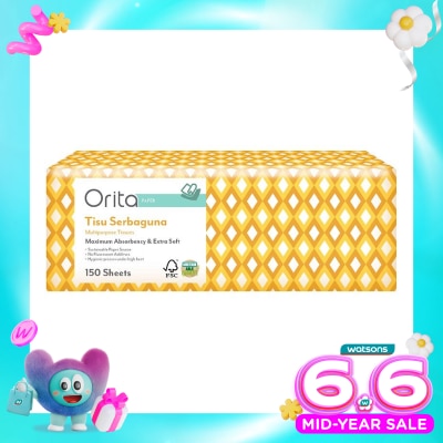 ORITA - Orita Multipurpose Tisue M-Fold 150's