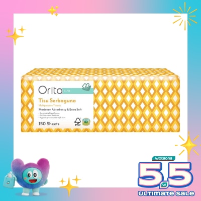 ORITA - Orita Multipurpose Tisue M-Fold 150's