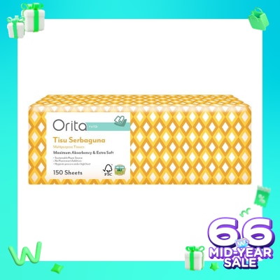 ORITA Orita Multipurpose Tisue M-Fold 150's
