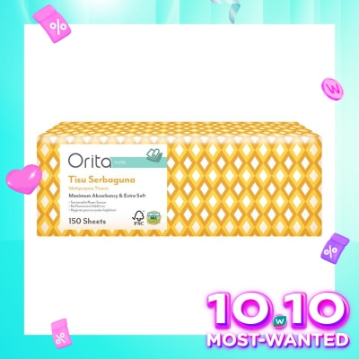 ORITA Orita Multipurpose Tisue M-Fold 150's