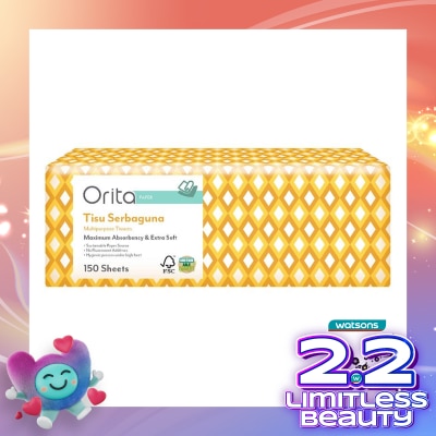 ORITA Orita Multipurpose Tisue M-Fold 150's