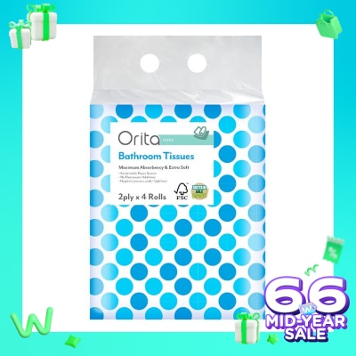 ORITA Orita Tissue Toilet 4 Roll 200's