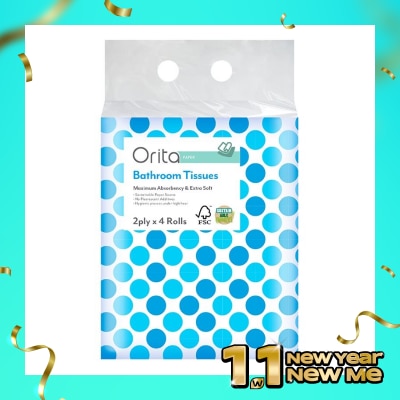 ORITA Orita Tissue Toilet 4 Roll 200's