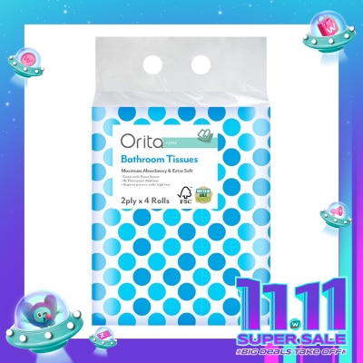 ORITA Orita Tissue Toilet 4 Roll 200's
