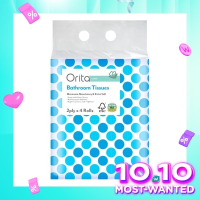 ORITA Orita Tissue Toilet 4 Roll 200's