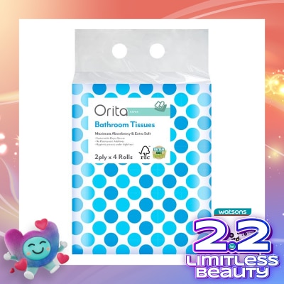 ORITA Orita Tissue Toilet 4 Roll 200's