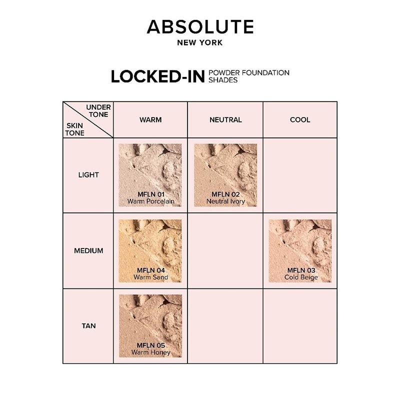 Locked-in Powder Foundation Warm Porcelain