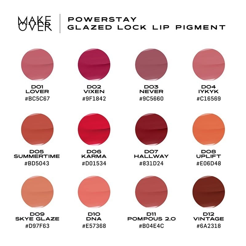 Make Over Powerstay Glazed Lock Lip Pigment D01 Lover