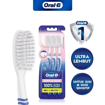 ORAL B Sikat Gigi Soft & Slim 3'S 150g