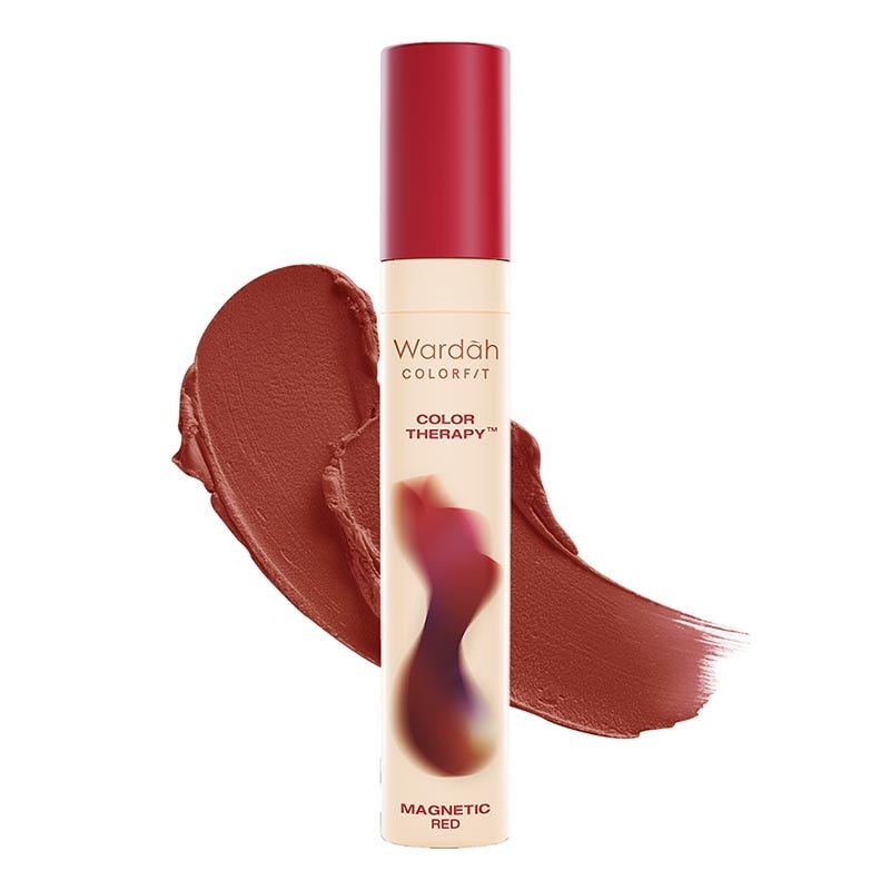 Wardah Colorfit Velvet Matte Lip Mousse 21 Magnetic Red 4g