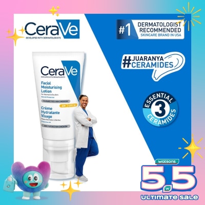 CERAVE - Cerave Facial Moisturising Lotion - AM SPF30 UVB + UVA 52ml
