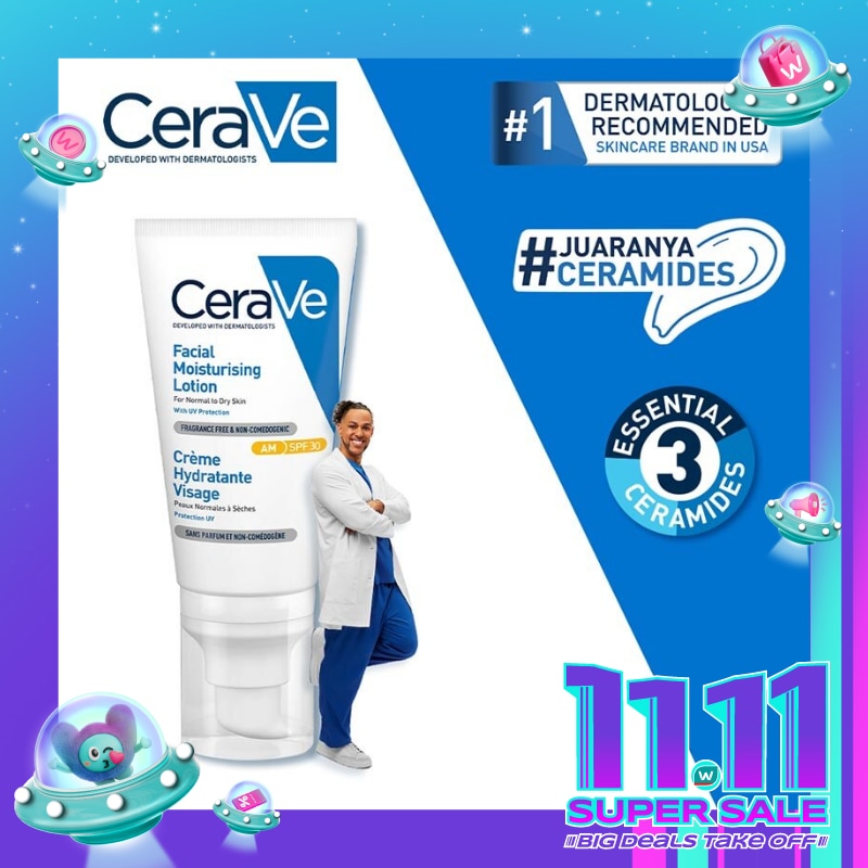 Cerave Facial Moisturising Lotion - AM SPF30 UVB + UVA 52ml