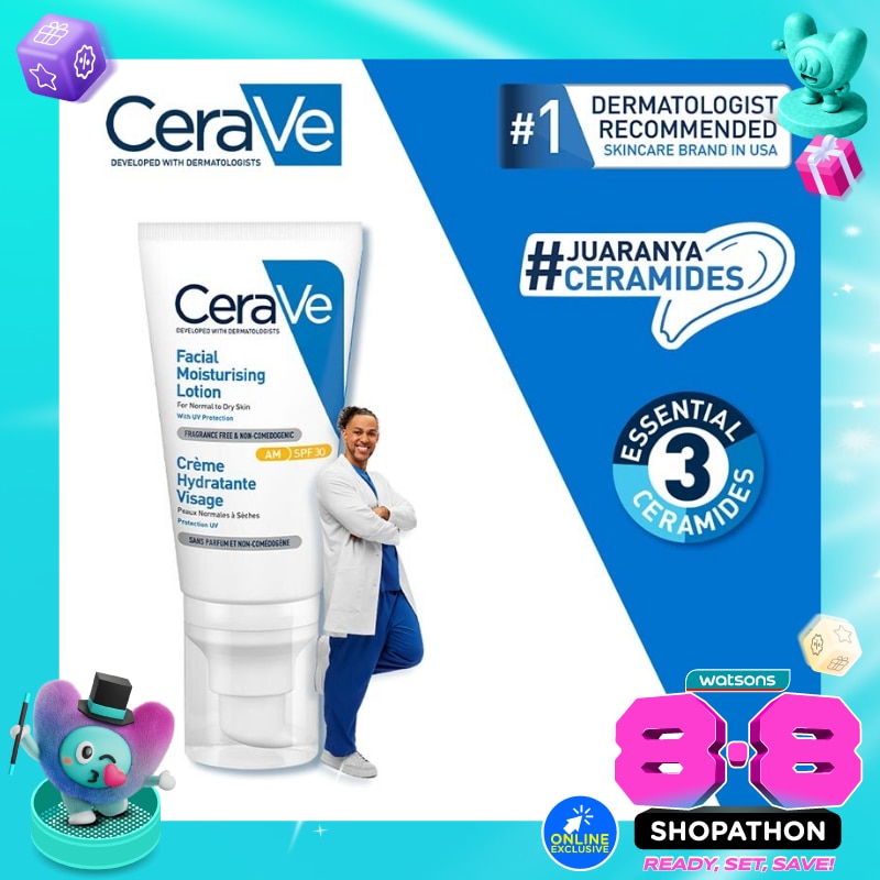 Cerave Facial Moisturising Lotion - AM SPF30 UVB + UVA 52ml image