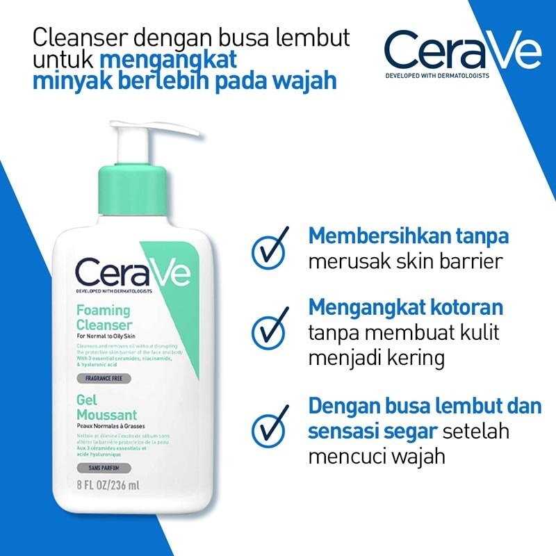 CERAVE FOAMING CLEANSER 236ML